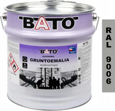 Zdjęcie produktu dla Gruntoemalia Alkidowa Szybkoschnąca Aluminiowa Ral 9006 10L