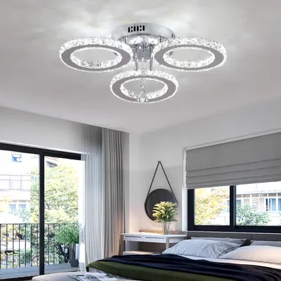 Produktbild von 30W Kristall Deckenlampe LED Deckenleuchte Kronleuchter Wohnzimmer Schlafzimmer