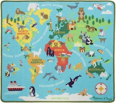 Image de Tapis de jeu carte du monde