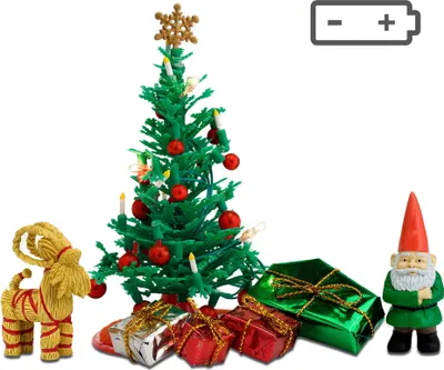 Obrázek produktu pro Vánoční dekorace pro domeček pro panenky, sada, vánoční stromeček, Vánoce, Lundby