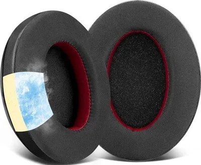 Produktbild von Ersatz-Kühl-Gel-Ohrkissen mit hohem Dichtschuimbusatz, schwarz