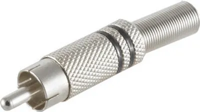 Produktbild von Cinchstecker Metall 6mm, schwarz