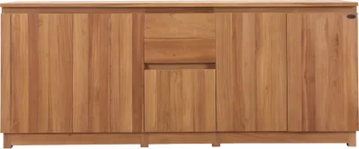Produktbild von 225cm Sideboard Unterschrank Teakholz Carmelo Massivholz Wetterfest A-Ware