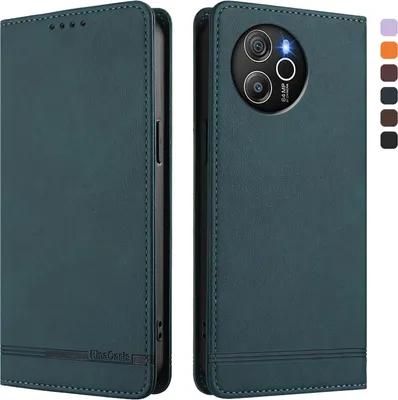 Image de Etui pour Blackview Shark 8 / Oscal Tiger 12, étui rétro en cuirPolyuréthaneavec support et fentes pour cartes vertes