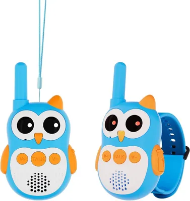 Produktbild von Retevis RT30W Walkie Talkie Kinder, Aufladbar Spielzeug ab 4-12 jahre, Cartoon-Eule Walky Talky Geschenke für Kinder, Camping Familienspiel