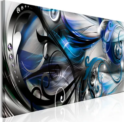 Produktbild von Wandbilder Abstrakt 150x50 cm 1 tlg – Moderne Leinwandbilder, Leinwanddruck, Wanddeko Schlafzimmer, Leinwandbilder a-A-0733-b-a