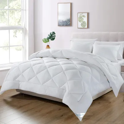 Produktbild von WAVVE Bettdecke 200x200cm Ganzjahresdecke 4 Jahreszeiten, Steppdecke 300gsm Mikrofaser 200x200 cm, Super Weiche Zudecke Schlafdecke Atmungsaktive 200