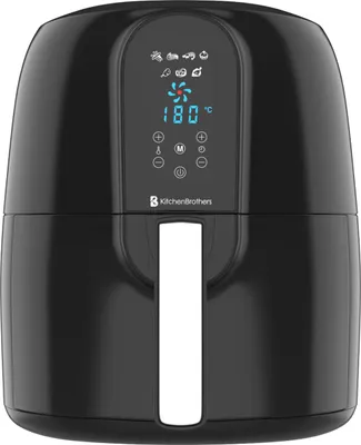 Produktbild von KitchenBrothers Heißluftfritteuse XXL 7,2L - Airfryer XL 1890W - 80°C bis 200°C - Schwarz