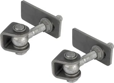 Zdjęcie produktu dla zawias regulowany 180 stopni M12 GBMU-B-M12-90-02 Locinox, ocynkowany ogniowo, długość gwintu 90 mm (2 szt.)