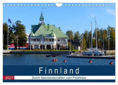 Produktbild von Finnland - Durch Seenlandschaften zum Polarkreis (Wandkalender 2027 DIN A4 quer), CALVENDO Monatskalender