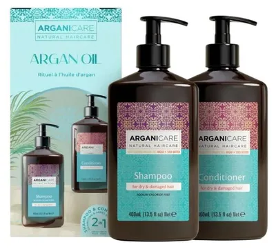 Produktbild von ArganiCare Arganöl und Sheabutter Set (Haarshampoo+Haarspülung)