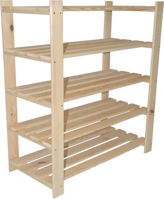 Productafbeelding van 90 x 80 x 37 cm5 plankenHouten schoenenrekSchoenenrekSchoenenstandaardSchoenenkastSchoenenopslagRek, ideaal voor schoenen, van houtOpbergrekGarderobeVrijstaand rekSchoenenopslagHal