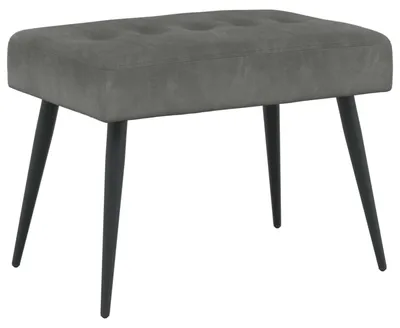 Produktbild von vidaXL Bank mit Knopfheftung Dunkelgrau 60 x 40 x 45 cm Samt
