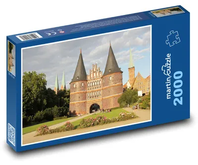Produktbild von martinpuzzle - Puzzle 2000 Teile - Holsteintore - Lübeck, Deutschland