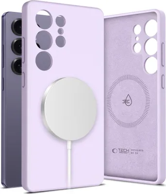 Image de Tech-Protect Silicone liquide Magsafe Galaxy S25 Ultra Mauve