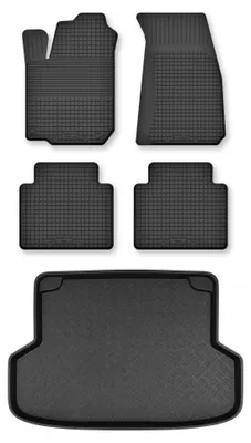 Immagine prodotto di Tappetini a vasca + bagagliaio per Mitsubishi Lancer VII 2003-2008 5 pezzi – Wielganizator Semi-Universal