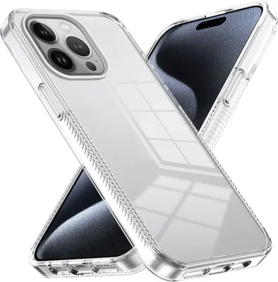Produktbild von Hülle für iPhone 13 Pro Rutschfest Kristallklare Stoßfeste TPU Bumper Handyhülle Transparent