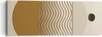 Produktbild von Bild auf Leinwand - Leinwandbild - 3 Teile - Abstraktion Geometrie Minimalismus - 90x30cm - Wand Bild - Wanddeko - Wandbilder - Leinwanddruck - Bilder - Wanddekoration - Leinwand bilder - CA90x30-5043