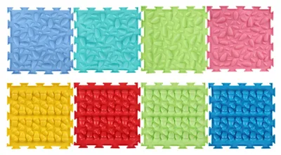 Immagine prodotto di Set di 8 piastrelle multisensoriali per bambini