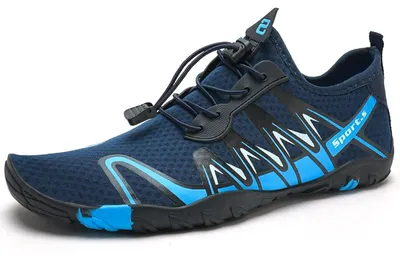 Immagine prodotto di Scarpe da spiaggia da donna e da uomo, scarpe da acqua, scarpe da piscina, unisex, colore blu navy, taglia 44