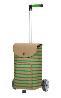 Produktbild von Andersen SHOPPER MANUFAKTUR Einkaufstrolley Unus Shopper Eske Green beige 75cm
