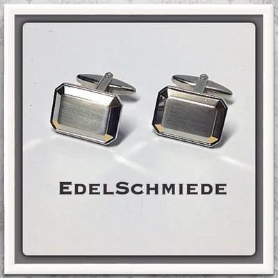 Produktbild von Edelschmiede925 Manschettenknöpfe in bicolor mattiert
