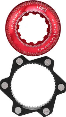 Produktbild von Bremscenter -Lockbike 6 Bolzen Scheibenrotoradapter Set Fahrrad Aluminiumlegierung Accessoire (Rotblack)