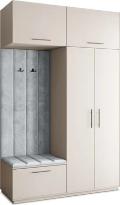 Produktbild von Masseno Garderobe-Set REMA 150/240/60 cm Modern Garderobenschrank Kaschmir