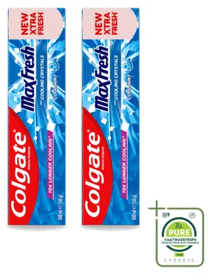 Zdjęcie produktu dla 2 sztuki pasty do zębów Colgate Max Fresh Cool Mint, pojemność 100 ml - opakowanie zbiorcze
