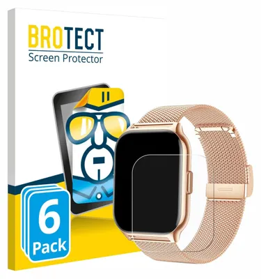 Produktbild von 6x Für APAUK Smartwatch 2.01" Schutzfolie BROTECT Displayschutz Display Schutz Folie Klar Transparent