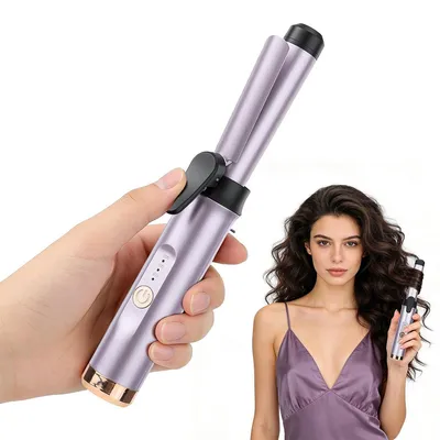 Produktbild von Lockenstab kabellos 22mm Reise Lockenstab, 3 Temperaturstufen Ionen Haarstyler, USB-C wiederaufladbar für kurze & lange Haare