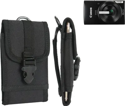 Produktbild von K-S-Trade Kameratasche Gürteltasche kompatibel mit Canon IXUS 190 Outdoor Gürtel Tasche für Kompaktkamera Holster Fototasche wasserabweisend