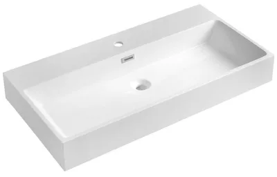Produktbild von Sapho AQUATIC Waschbecken, Gussmarmor, 90x46cm, Weiß
