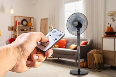 Produktbild von NEO Tools Profi-Standventilator 45 Watt mit Fernbedienung