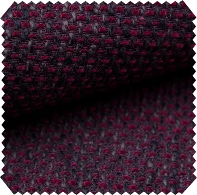 Produktbild von novely® LANZ Premium Möbelstoff mit Schwerem Webcharakter - Grob Gewebter Polsterstoff - Pflegeleichte Meterware 1lfm - Farbe: 11 Bordeaux Schwarz