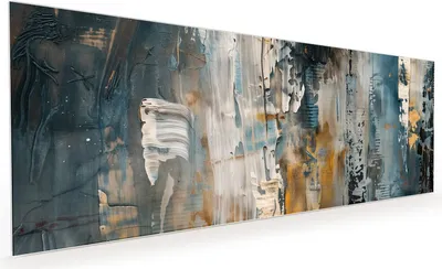 Produktbild von Küchenrückwand Spritzschutz Glas mit Motiv Abstrakte Kunstwerke 40 x 40 cm