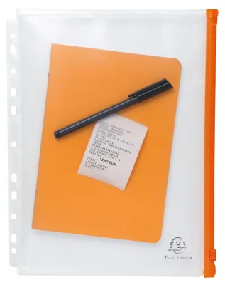 Produktbild von Exacompta 5er Packung Prospekthüllen Reißverschluss PP Exactive transparent