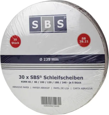 Produktbild von Klett Schleifscheiben Sortiment 225mm Deckenschleifer K40-240 MIX 30 Blatt