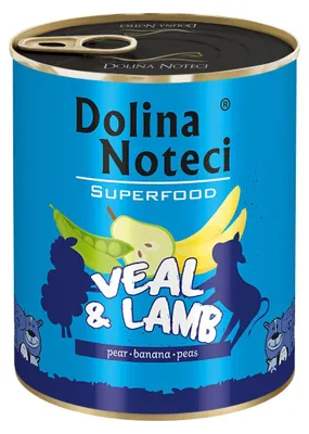 Zdjęcie produktu dla Dolina Noteci Superfood, Dorosły, Cielęcina, 800 g