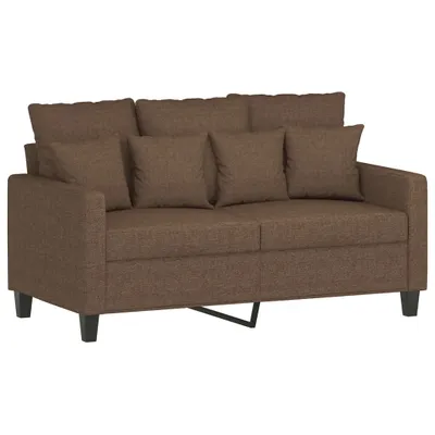 Produktbild von vidaXL 2-Sitzer-Sofa Braun 120 cm Stoff
