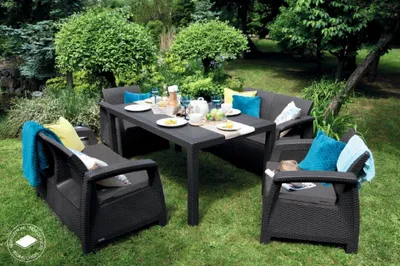 Obrázok produktu pre KETER Corfu Fiesta Súprava Záhradného Nábytku Grafit 17/421