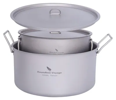 Productafbeelding van Titanium Kookpot Set voor Buiten (2000ml + 5000ml)