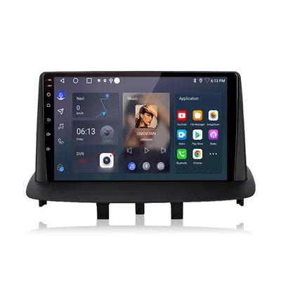 Produktbild von 9 Zoll Android 15 Autoradio Carplay Android Auto Für Renault Megane 3 2008-2016 GPS NAVI WIFI BT FM SWC RDS DSP 2DIN USB Quad Core DAB+