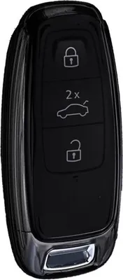 Produktbild von Dutch Shield - TPU Autoschlüssel Hülle für das Audi Schlüssel -  Schutzhülle Schlüsselhülle Cover 5 transparant,  Schwarz