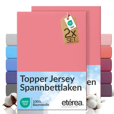 Produktbild von etérea Jersey Spannbettlaken Baumwolle 90x200 - 100x200 cm
