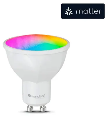 Produktbild von Nanoleaf N7502B02-1GU10, Intelligentes Leuchtmittel, Wi-Fi/Bluetooth, Weiß, GU10, MR16, 16000000 Farben