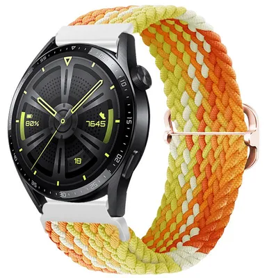 Produktbild von BStrap Elastic Nylon Armband für Xiaomi Amazfit GTR 42mm, fragrant orange