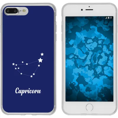 Produktbild von PhoneNatic Case kompatibel mit Apple iPhone 7 Plus / 8 Plus Silikon-Hülle SternzeichenCapricornus M7