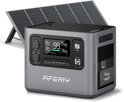 Zdjęcie produktu dla Generator solarny AFERIY P280 Set 2048Wh/2800W, 400W solar, szybkie ładowanie 1,5h