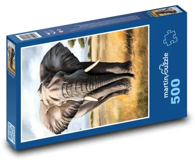 Zdjęcie produktu dla martinpuzzle - Puzzle 500 elementów - Słoń